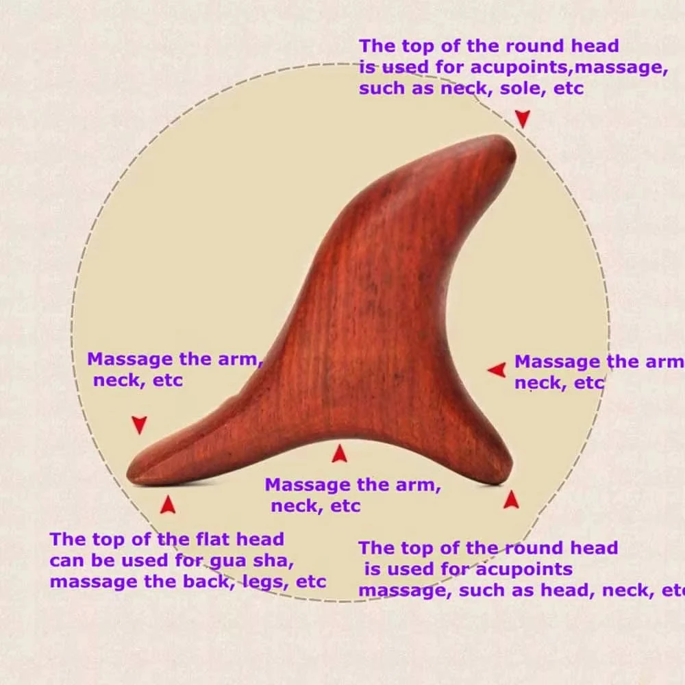 Home Gym Manual - 1 Stück Holz-Massagegerät für Rücken, Beine,