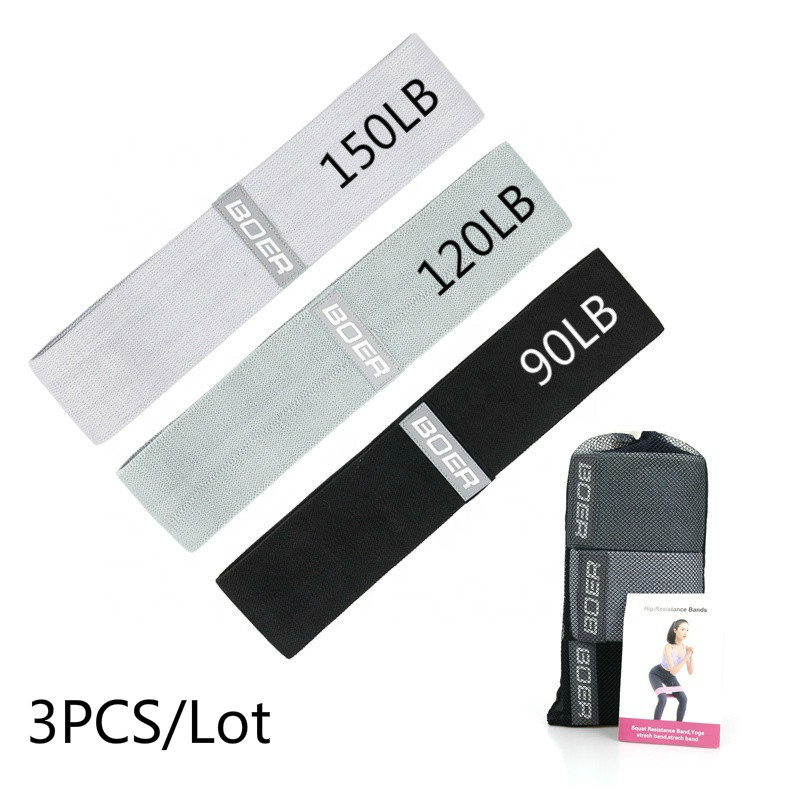 Home Gym Kit For Men - 3PCS Frauen Männer Stoff Widerstand Bands