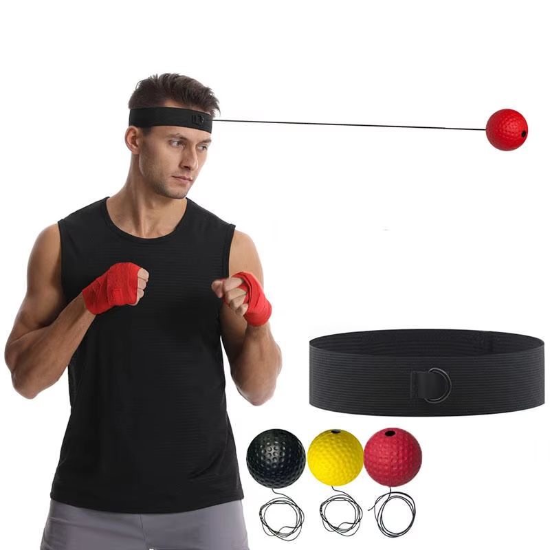 Speed Bag Boxing - Elastisches Stirnband und Schwarzer Lichtball Stirnband-Stil