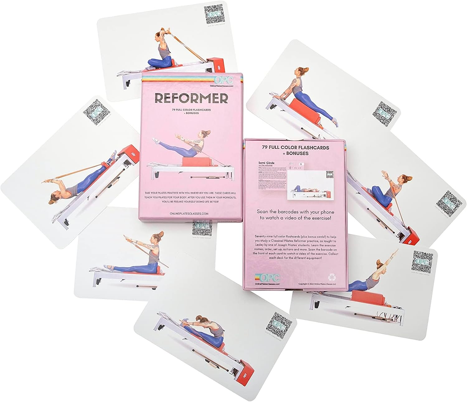 Home Gym Video - Online-Pilates-Kurse: Pilates-Reformer-Deck mit kostenlosen Video-Tutorials, Fitness-Flashcards