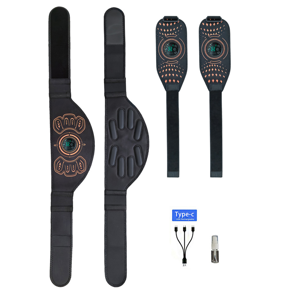 Home Gym Kit For Men - Intelligenter Fitnessgürtel, Muskeltrainer, Bauchtrainer, USB-Ladegerät, Körpermassagegerät,