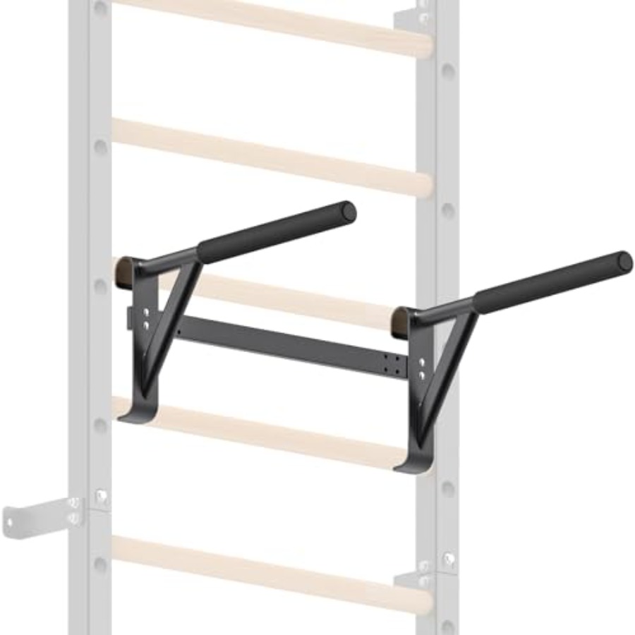 Home Gym Pull Up Bar - Wandmontierte Gymnastik-Stange 2x2 Schwedische Leiter mit