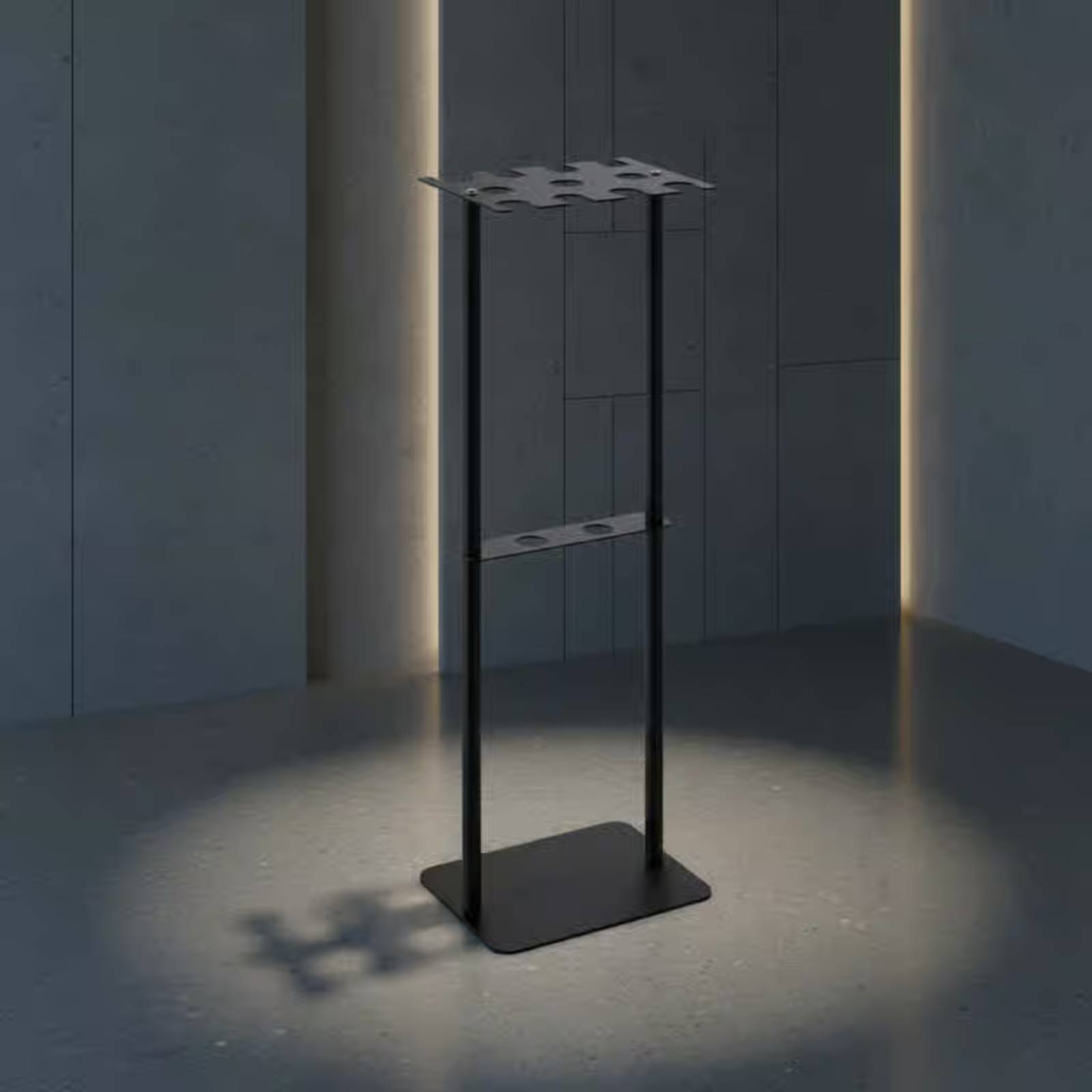 Home Gym Gym - Metall-Baseball-Präsentationsständer, mobiler Baseball-Club-Aufbewahrungsständer, freistehender, rostbeständiger Club-Halter