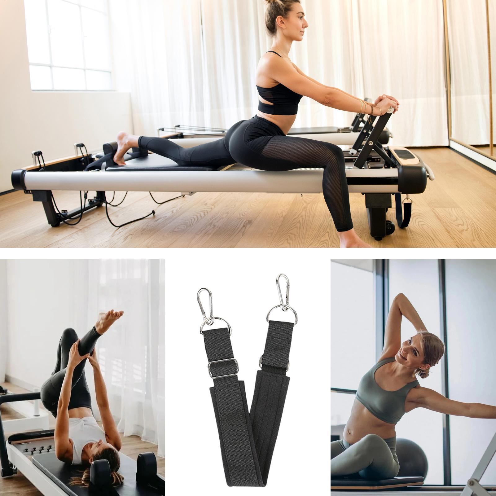 Home Gym Pilates - Pilates-Fußgurt, verdickt, verstellbar, rutschfest, strapazierfähig, Yoga-Pilates-Reformer-Fußgurt
