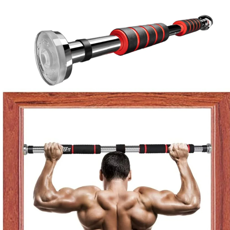 Suspension Trainer Door - Teleskop-Tür-Zugstange, rutschfest, für Chin-Up-Fitnessgeräte, verstellbar, für