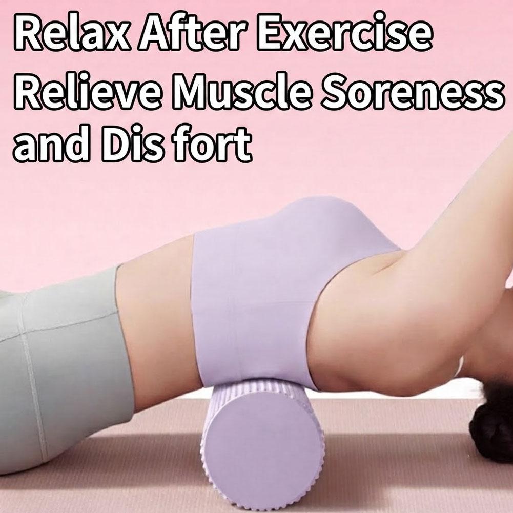 Home Gym Pilates - Yoga-Schaumstoffrolle EVA Hochdichte Yoga-Säule Pilates-Schaumstoffrolle Übungs-Rückenmassagerolle