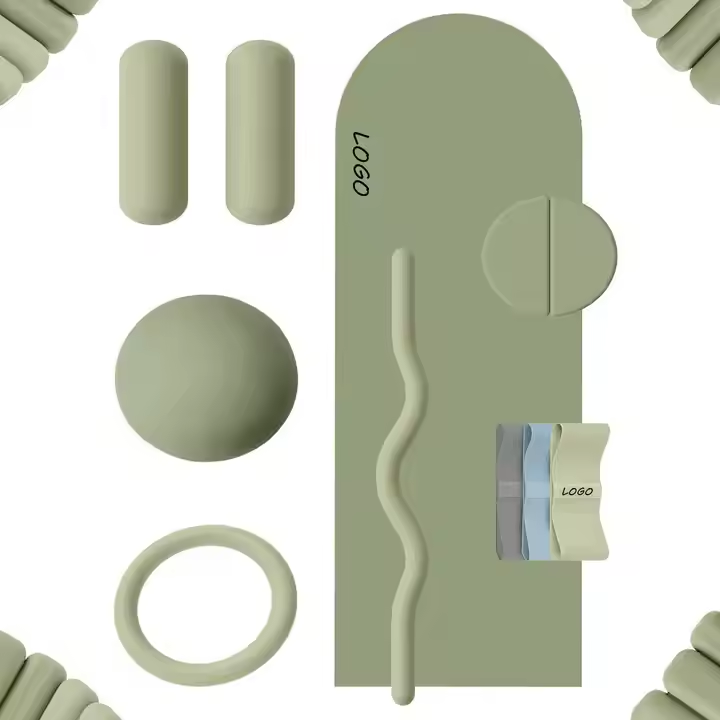 Home Gym Kit For Men - Heim-Fitness-Set, Yoga-Ball Langhantel Kurzhanteln, Pilates-Übungsset für