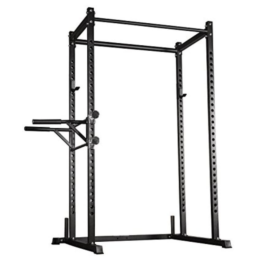 Home Gym Pull Up Bar - Heimfitness-Squat-Cage für Krafttraining: Stahlkonstruktion, schwarze Ausführung,