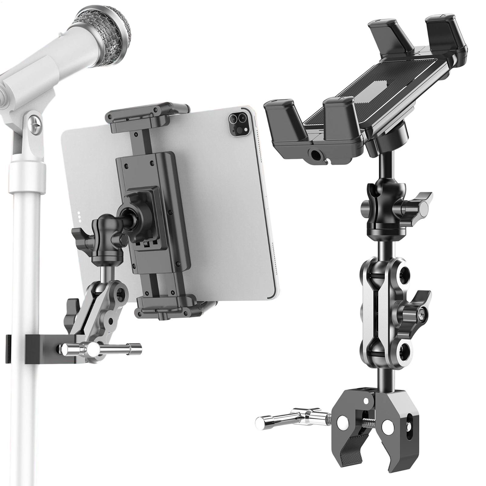 Home Gym Video - Laufband-Tablet-Halterung, Tablet-Halterung, Klemme, verstellbarer Telefonständer zum