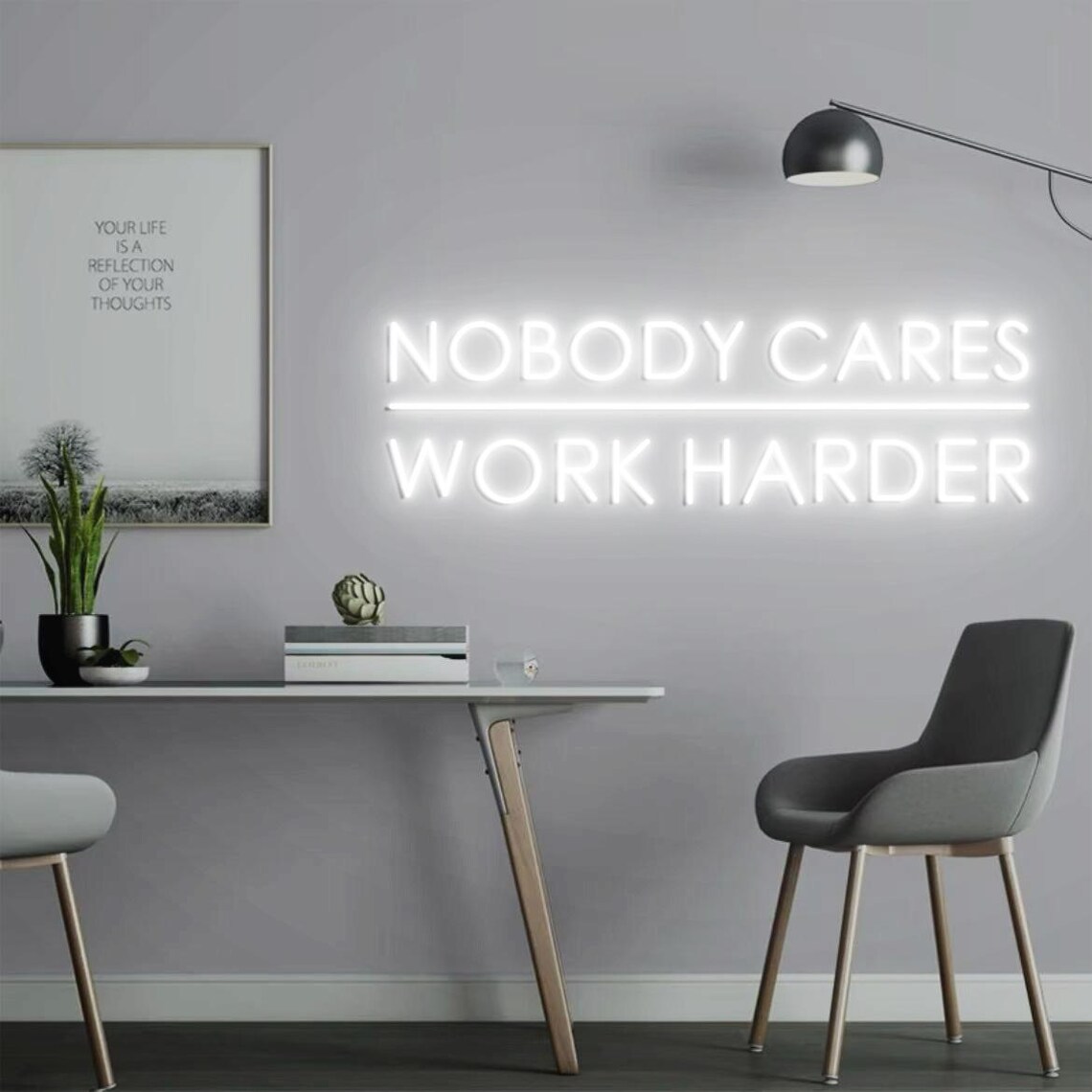 Nobody Cares Work Harder Neon- – Home Gym Outdoor Ideas Bewertung und Preis