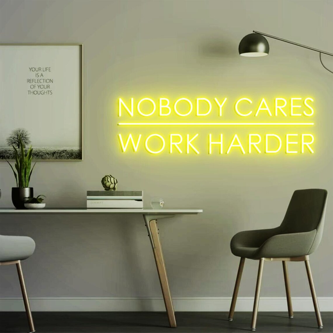 Nobody Cares Work Harder Neon- – Home Gym Outdoor Ideas Bewertung und Preis