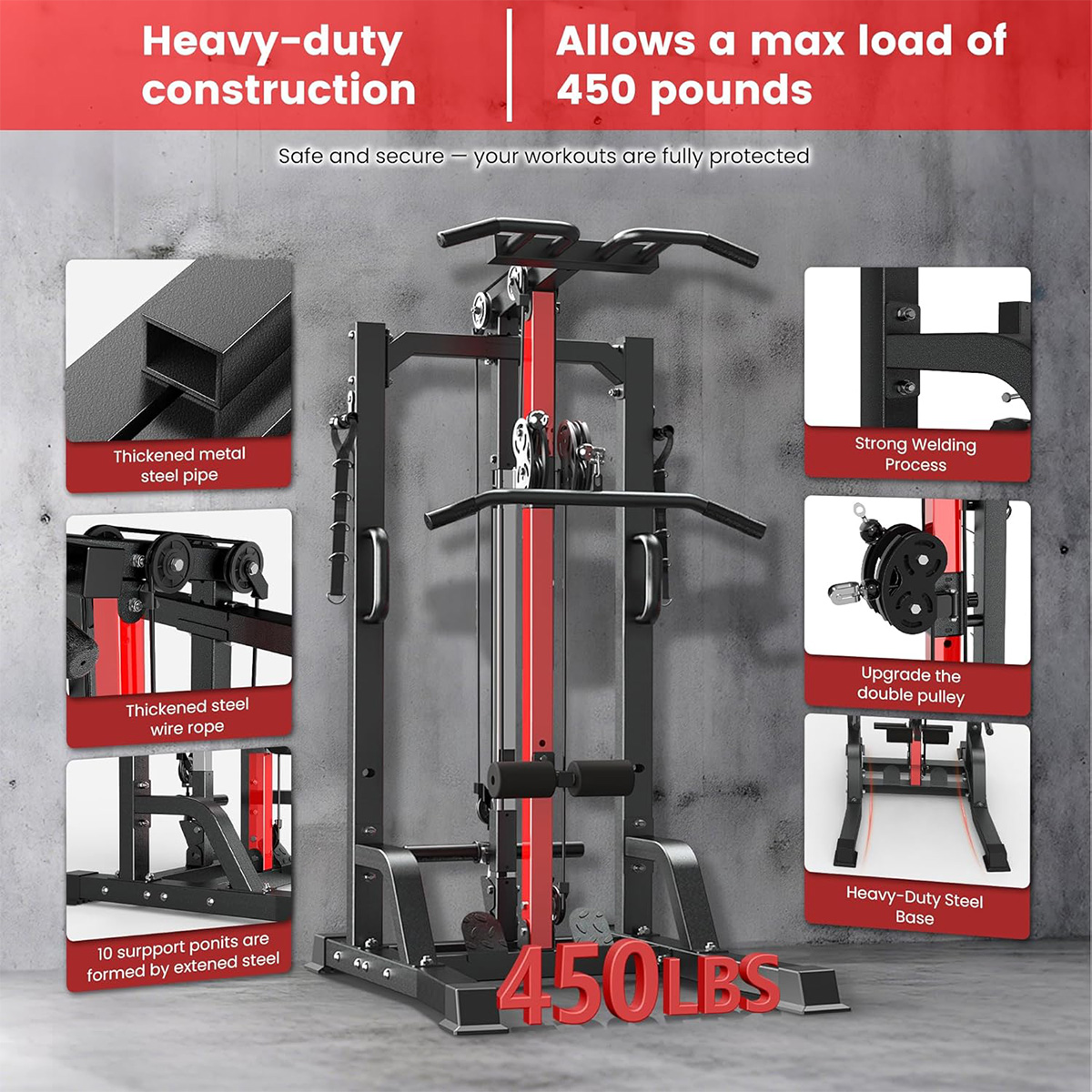 Pooboo Heimfitnessgerät - Hoch – Home Gym System Bewertung und Preis