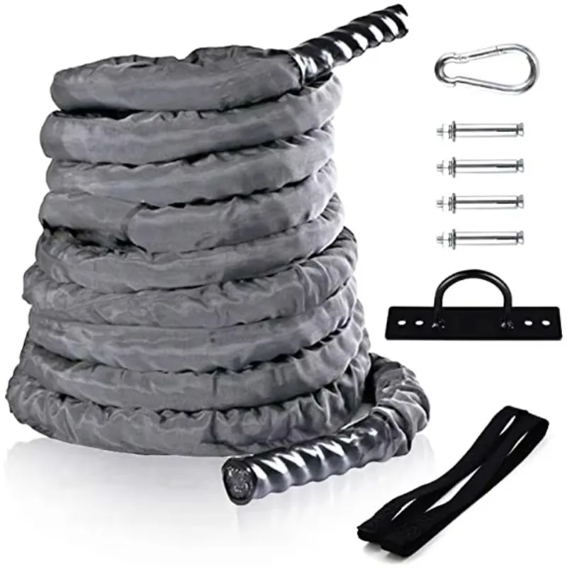 Hochwertiges Nylon-Battle-Rope – Fitness Home Gym Equipment Bewertung und Preis