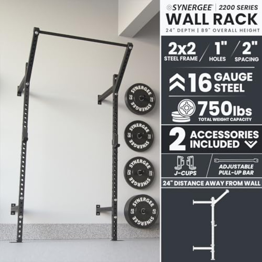 Wandmontiertes Squat-Rack für  – Home Gym Pull Up Bar Bewertung und Preis