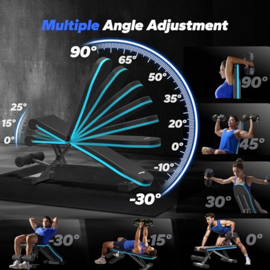 Klappbare Hantelbank für das H – Home Gym With Leg Press Bewertung und Preis