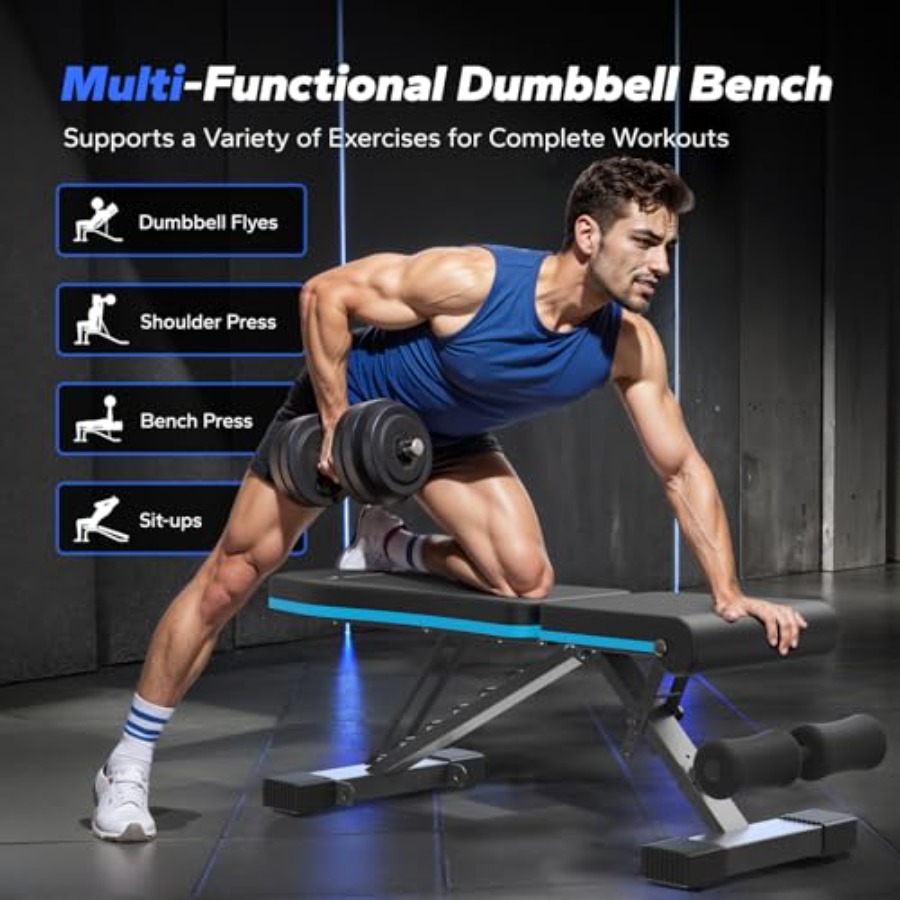Klappbare Hantelbank für das H – Home Gym With Leg Press Bewertung und Preis