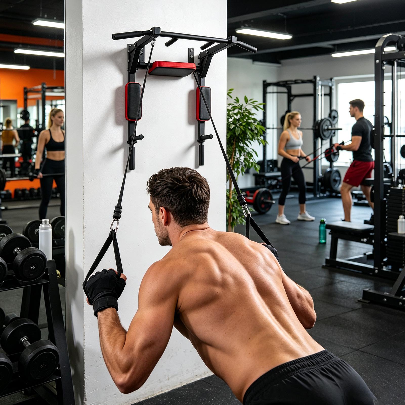 Wandmontierte Klimmzugstange,  – Home Gym Pull Up Bar Bewertung und Preis