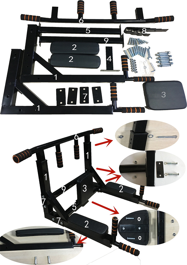 Wandmontierte Klimmzugstange u – Home Gym Pull Up Bar Bewertung und Preis